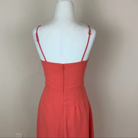 NWT Anthropologie Finders Keepers Midi Dress Ruffles Pink Size S - Picture 9 of 12